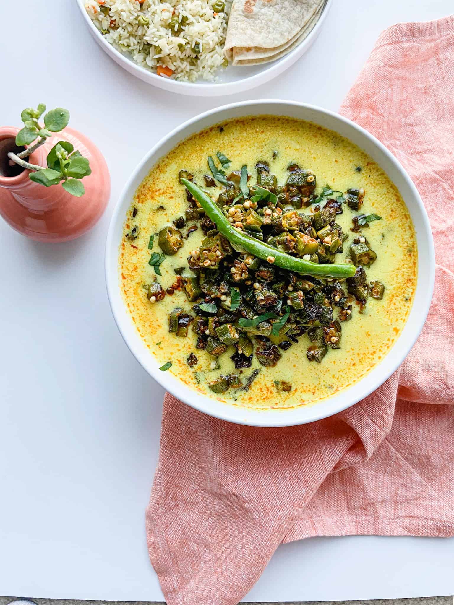 Bhindi Kadhi Recipe