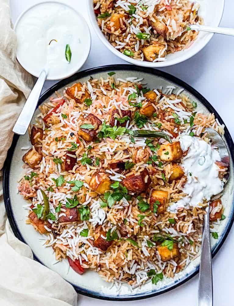 The best Paneer Biryani recipe.