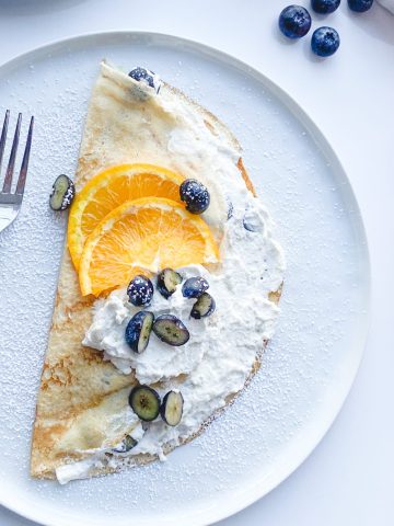recipe for blueberry crepes
