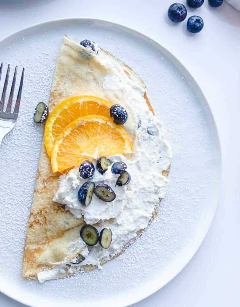 recipe for blueberry crepes