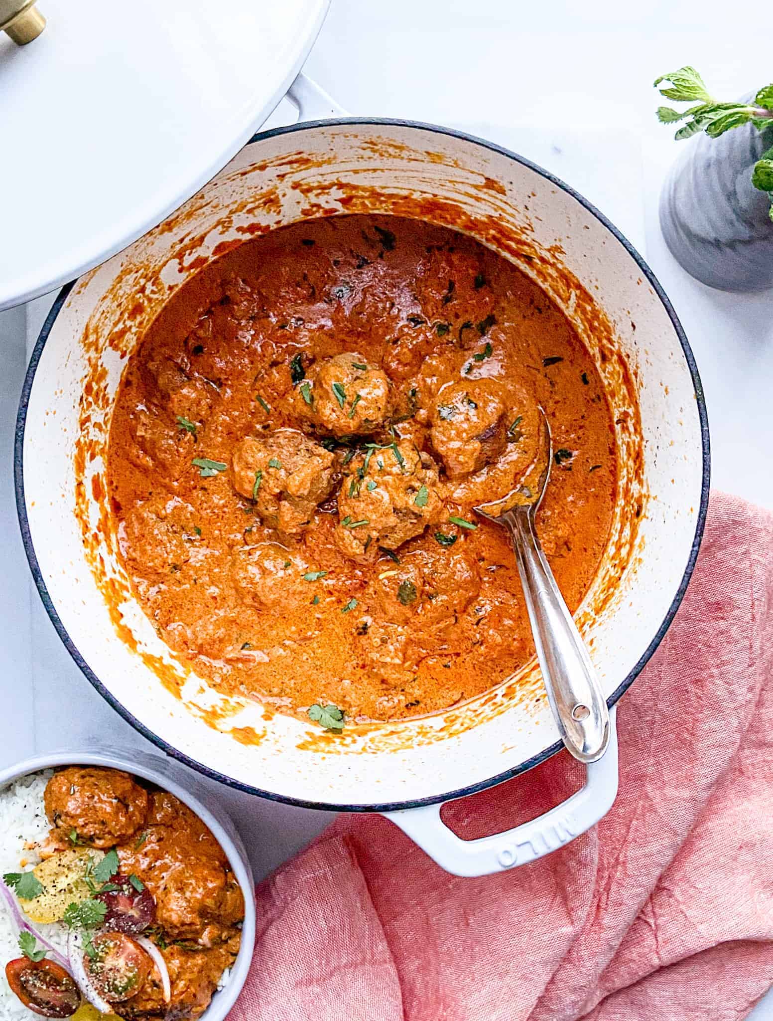 Creamy meatball curry recipe