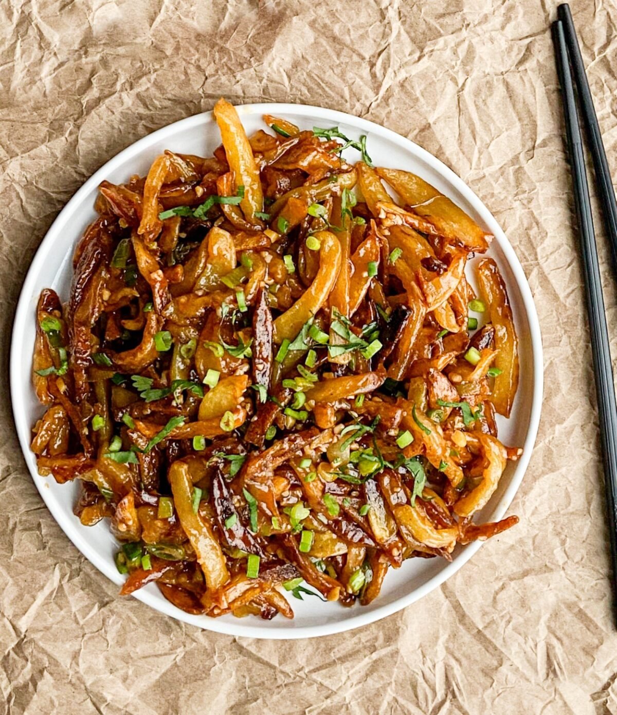 Chili Garlic Fries IndoChinese fries Feast with Safiya