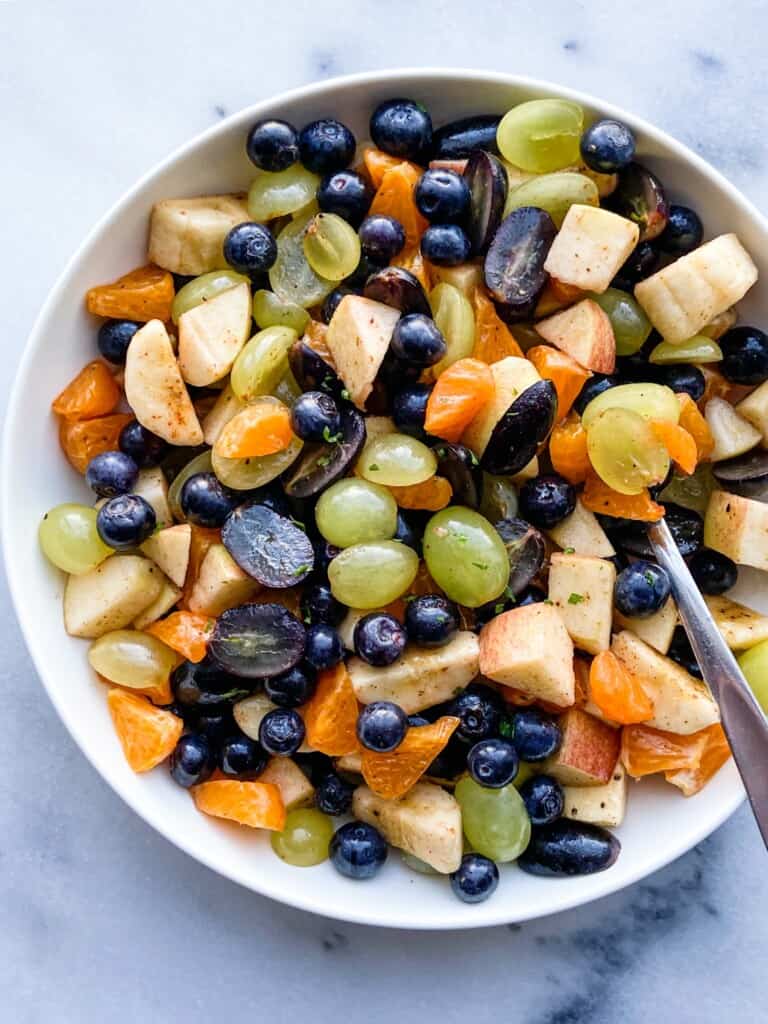 Indian fruit chaat salad