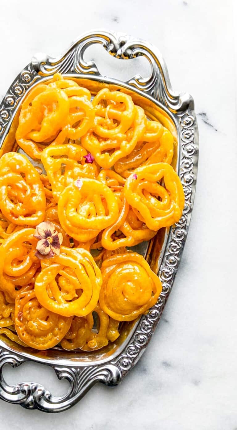 Indian fried funnel cake jalebi recipe
