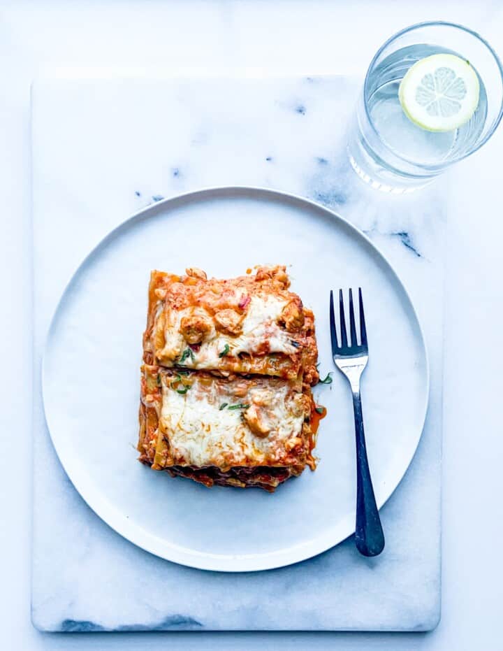 Indian butter chicken lasagna