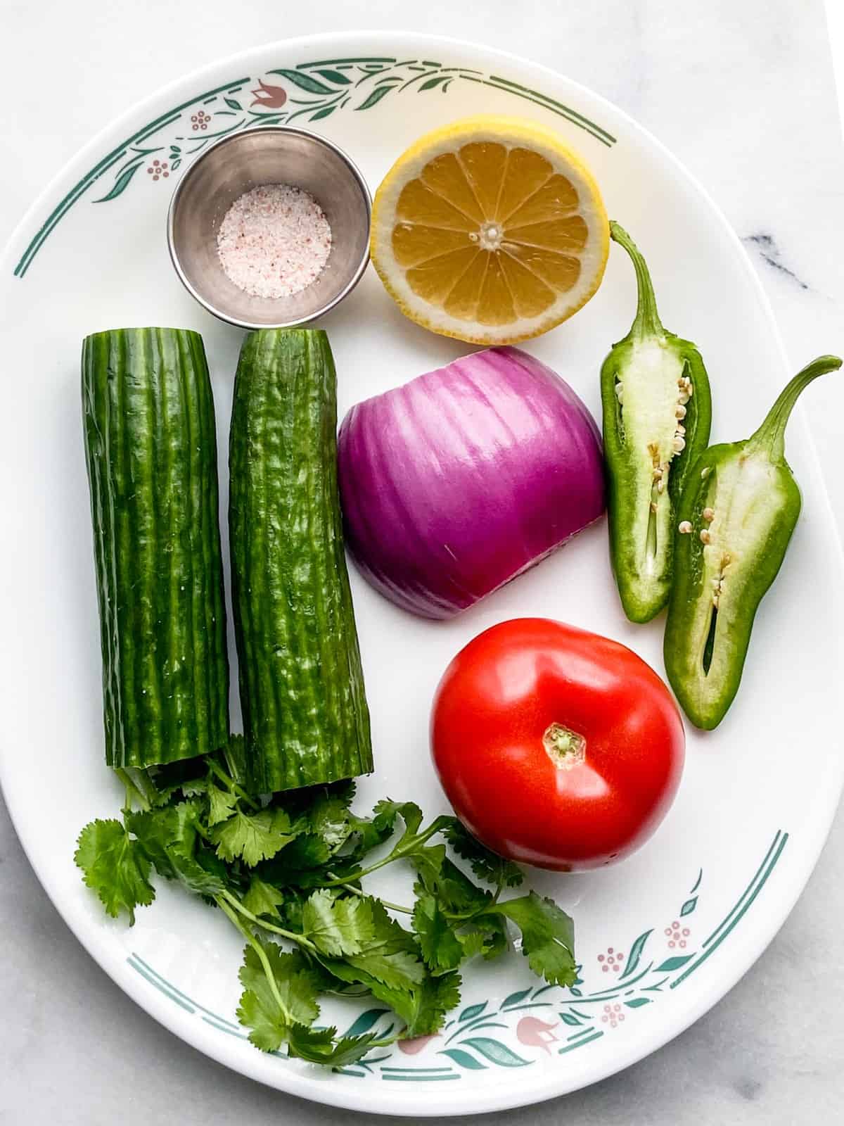 red, green and yellow vegetables on a platter